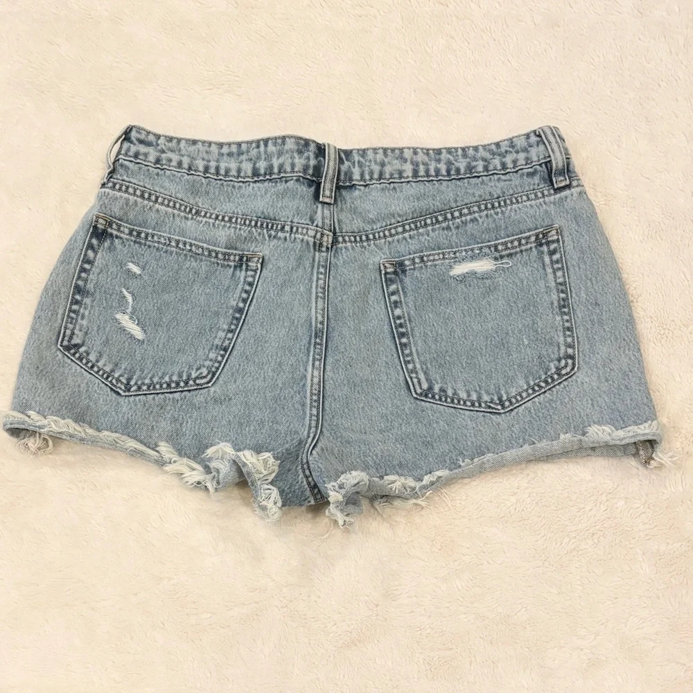 Altar’d State 31 (L 8-10) High Rise Denim Women’s Shorts Exposed Button Fly